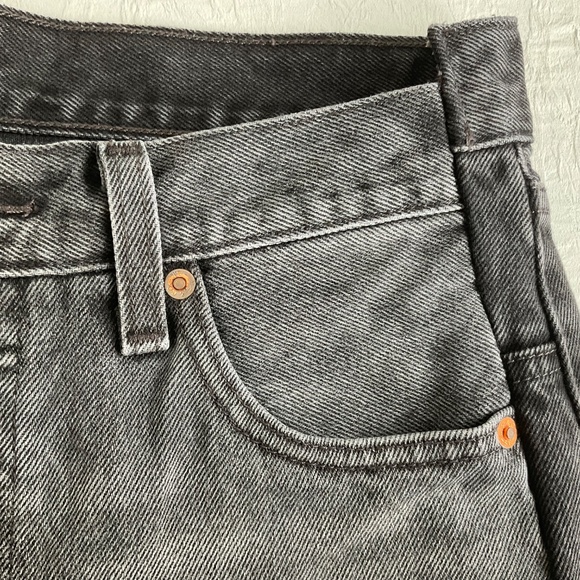 Levi’s 501 Spliced Premium Denim Jeans Black w/ Grey Size 28W 30L - Picture 9 of 16
